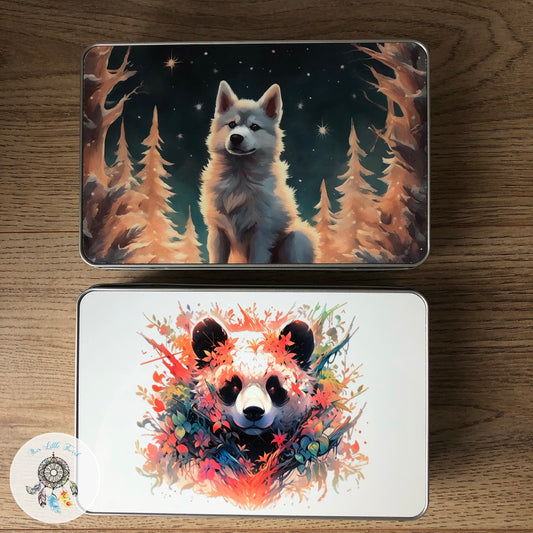 Wolf / panda treat tin / wax melts