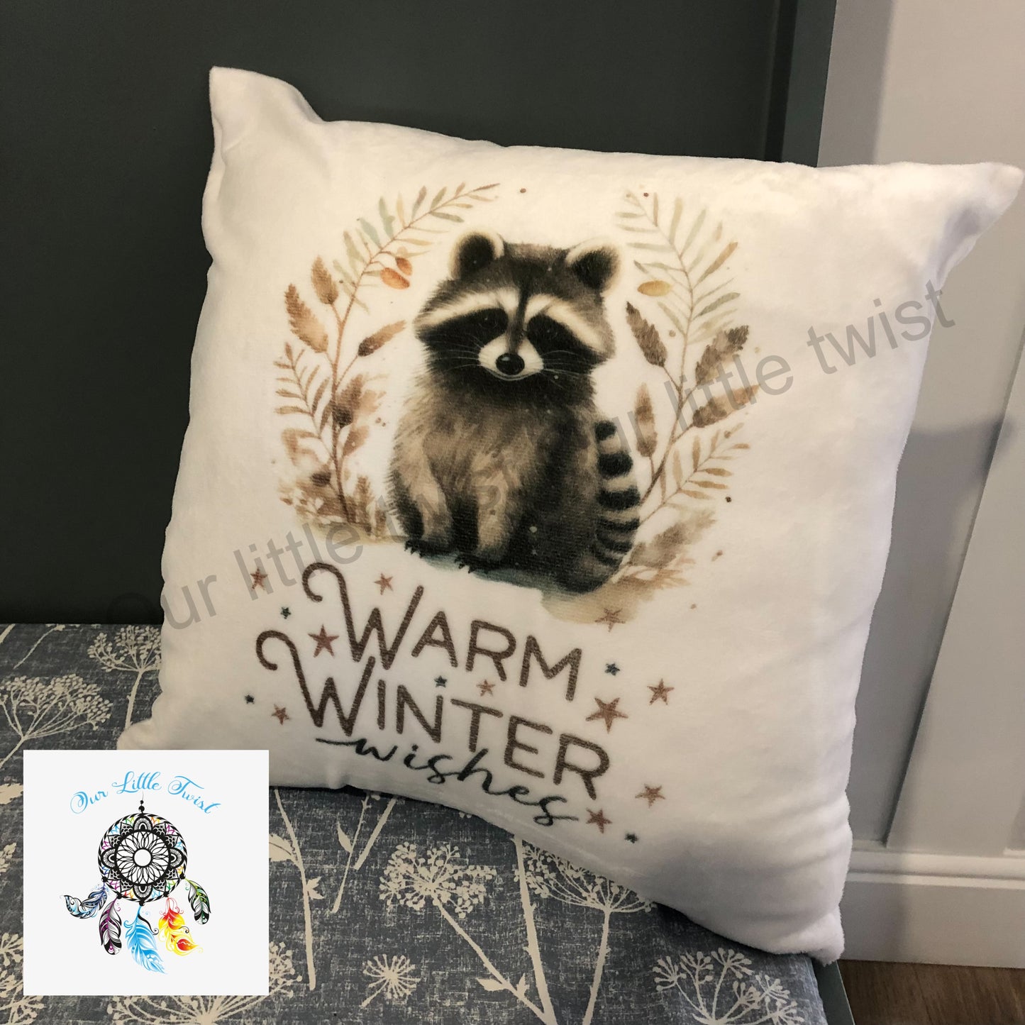 Winter wonderland animals soft cushions