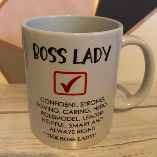 Boss Lady/ leaver/new job mug and coaster