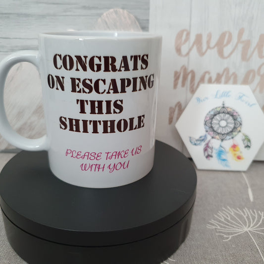 Leavers/ leaving gift/ New job Mug + Coaster