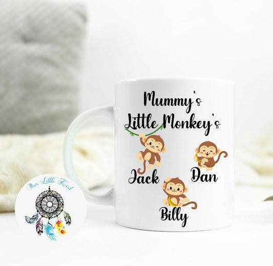 Personalised Little Monkey Mugs